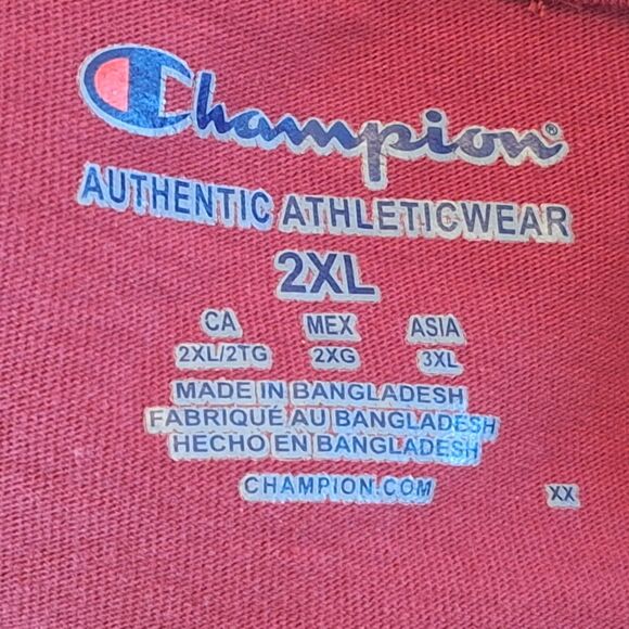 Champion Florida State Long Sleeve POCKET Tee XXL Garnet Red Seminoles T-Shirt - Picture 7 of 12